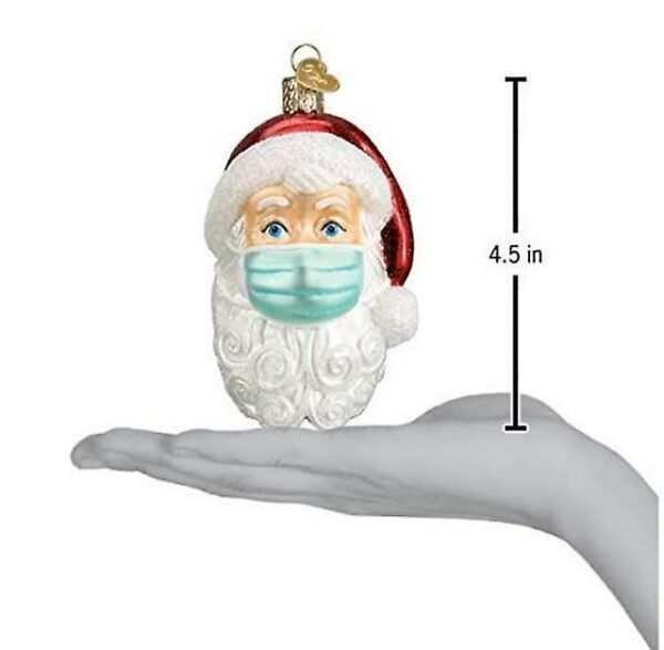 2021 Christmas Ornament-santa Claus Wearing Mask