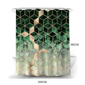 Modern Bathroom Waterproof Shower Curtain Colors Sizes Available