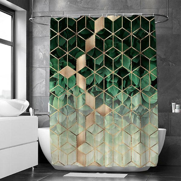 Modern Bathroom Waterproof Shower Curtain Colors Sizes Available