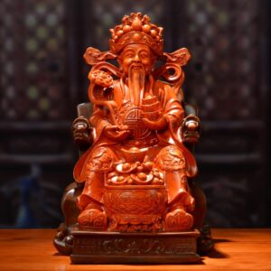 Modern Home Decor Buddha Statue Living Room Family Lucky Gold Plated Statue Resin Crafts Office Decoration Sculpture Gift 2