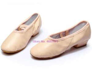 By DHL 50pcs Leather Jazz Dance Shoes Soft Pointe Ballet Salsa Dancing Shoes Sneakers Women'S Ballroom Dance Shoe Sturdy 1