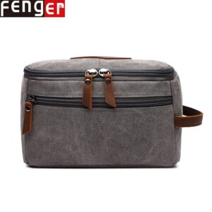 2022 NEW Men's multi-function Make-up Bag Fashion Travel Portable high-capacity Storage Wash Bag Cosmetic canvas Storage 2