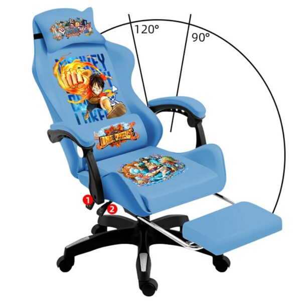 New blue Wcg Gaming Chair Anchor Armchair Ergonomic soft Chair Internet cafe racing game chair Student dormitory computer chairs 3