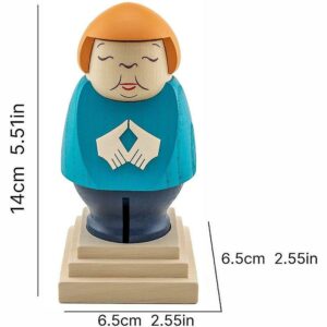 Angela Merkel Figure Wooden Statue Home Desktop Decor Ornament