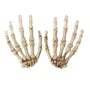 (Size 2)Skeleton Hands Bone Claws, Bloody White Skull Hand, Halloween Decorate