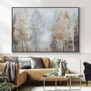 Forest Artwork Landscape Large Size 100% Handpainted oil painting for office living room decoration 2