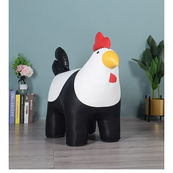 LARGE COCK ROOSTER STOOL Microfiber Leather Surface A Special Furniture For Your Home Decoration Cock Rooster Stool 4