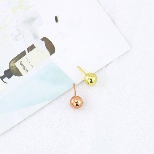 TUTU Rose Gold Fashion Paperclip binder Clips push pin Photo Clip Paper Clips Decorative Gift Stationary Office Supplies H0162 4