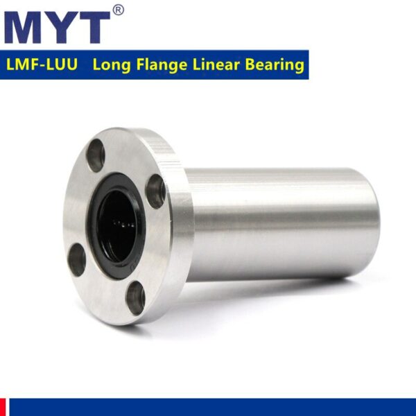 10pcs MYT high precision LMF35LUU 35x52x135 mm long type circular flange linear bearing for 35mm CNC parts 3D printer linear Rod 4