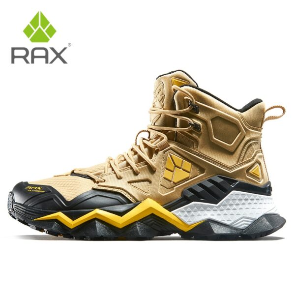 RAX Men Outdoor Trekking Shoes Lightweight Breatheable LeatherMen Waterproof Hiking Shoes Antiskid Mountain Climbing Sneakers 5