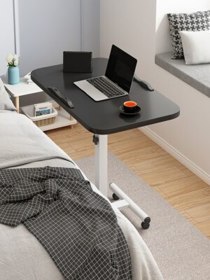 Laptop desk bedroom mobile desk foldable rotating lifting computer desk  multifunctional table board lap desk folding 2