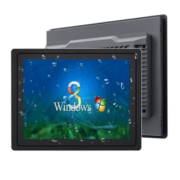 10 12 15 inch embedded industrial computer fully enclosed cooling all-in-one PC capacitive touch screen mini tablet computer 1