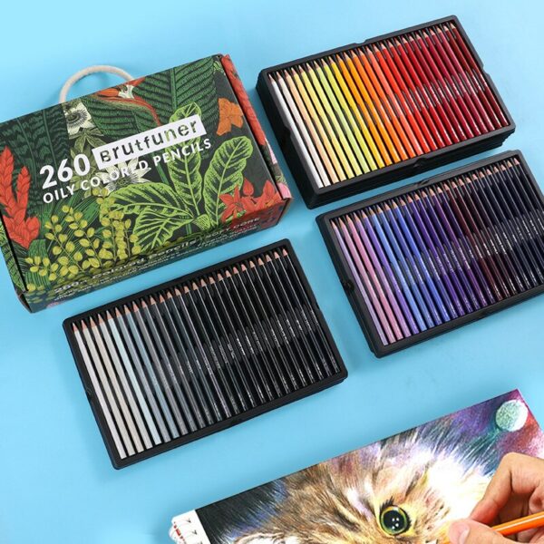 New 520 Color Pencil Set Color Pencil Gift Box Packaging Art Painting Oil Hand Painted Color Lead Color Lead In Student Drawing 3