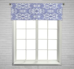 Lace Doily Ornamental Floral Pattern Window Curtain Valance Rod Pocke 45x130 Cm