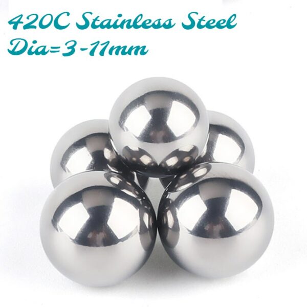 Weight=500g 420C Stainless Steel Ball High Precision 3Cr13 Stainless Steel Bead Wear and Corrosion Resistance Diameter=3-11mm 1