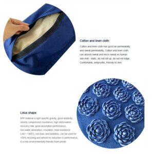 Nature Linen Coconut palm Massage Yoga mat sport pillow mat with bag Lotus Spike Acupressure Mat Cushion 2