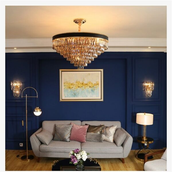 Hongcui Chandelier LED Pendant Lamp Postmodern Lighting Fixtures for Home Living Dining Room 4