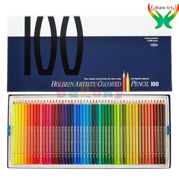 Japan Holbein 50/100/150paper or wood box Oil color lead carton set artist drawing painting pencil for students at supplies 4