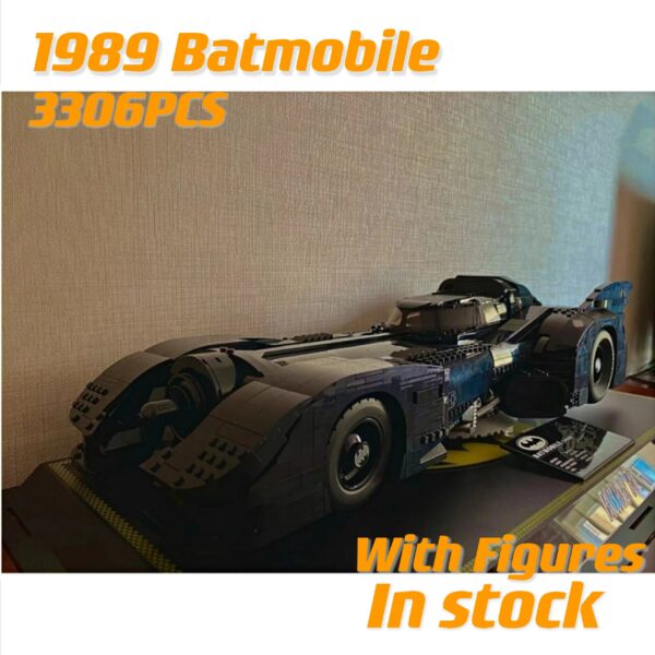 In Stock 1989 Batmobile Car 76139 Building Blocks Super Hero Car Model Bricks Toys For Boys and Gift 1