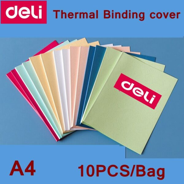 10PCS/LOT SC-15-C# 15mm(101-130pages) A4 colored thermal binding cover Glue binding cover thermal book covers hot punch cover 2