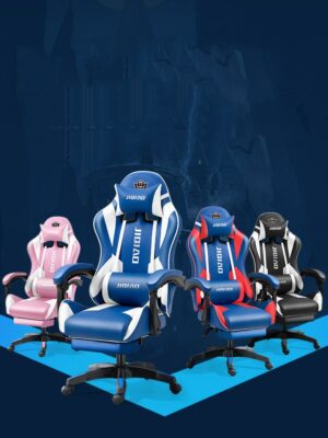 New PU Leather Office Chair,massage Gaming Chair with RGB Light Ergonomic Chair Gamer Live Chair,student Computer Swivel Chair 2