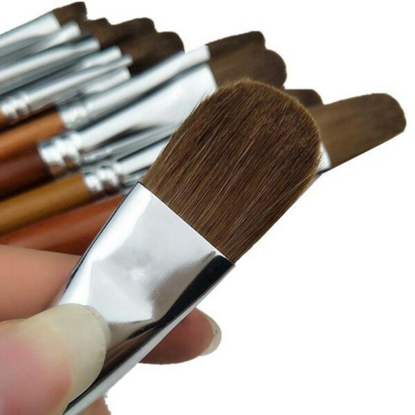 6pcs Professional Weasel Hair Paint Brushes Oil Acrylic Watercolor Paint Brush For Drawing Painting Brushes Art Supplies 3