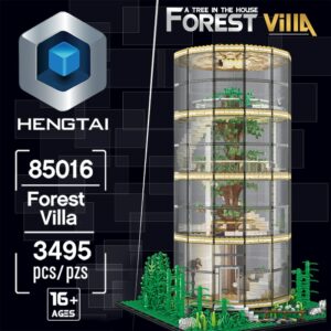 3495 PCS 85016 Creative Architecture Street View Series Glass Tree House Forest Villa Assembly Model Building Blocks Bricks Toys 1