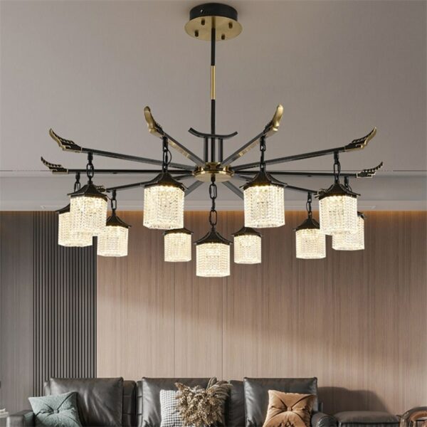 Hongcui New Pendant Light Modern Luxury Brass LED Lamp Fixtures For Home Decorative Dining Living Room 4