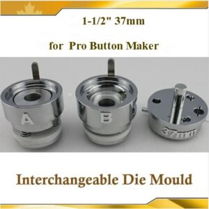 Round 1-1/2"(37mm) Interchangeable Die Mould for New Pro Badge Machine Button Maker 1