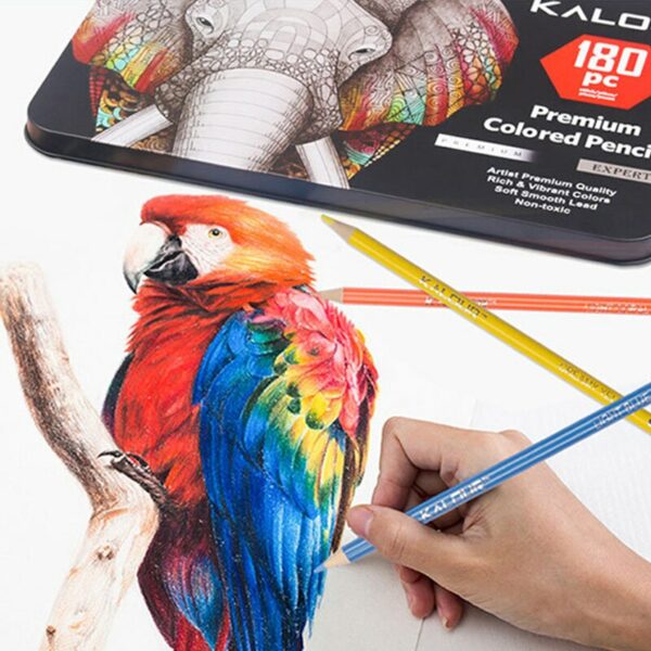 180 color professional color pencil set beginner painting hexagon stick hand drawing professional student oil brush set 3