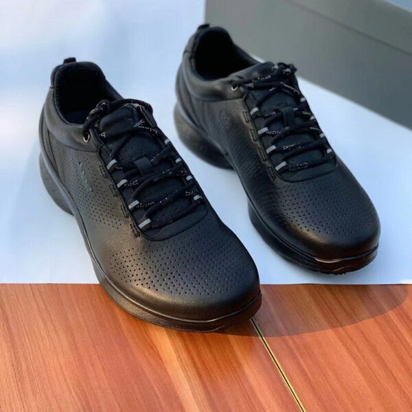 Leather Lace-up Men's Shoes Breathable Leisure Outdoor Golf Fitness Sports Walking Non-slip Boots Cycling Trekking Sneakers 3