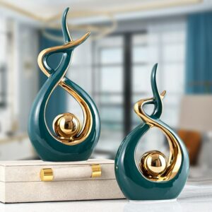 Ceramic Small Figurines Abstract art ornaments nordic creative office gift Home decoration accessories Living Room art Bookshelf 1