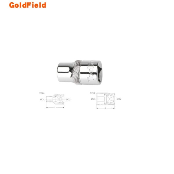 12.5mm 1/2" 6Pt socket hexagon Socket Set CRV Hand Tools Socket Hex Repairing Tool type AB 1