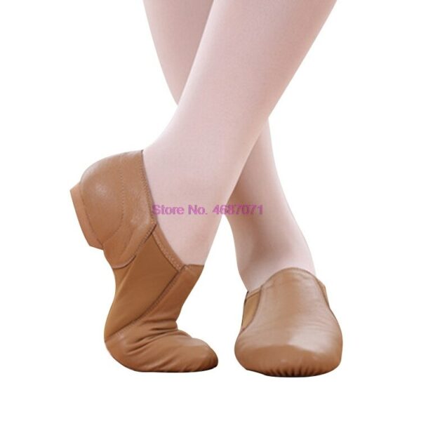 By DHL 50 pair Dance Shoes for Adults & Children Jazz Dance Shoes Jazz Slip on Dance Sneakers Dancing Shoes for Ladies Black Tan 1