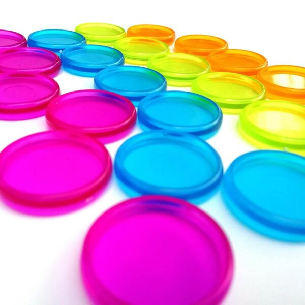 500pcs New Mushroom Hole Colorful 20MM Inside Diameter Plastic Loose Leaf Book Binder Hinged Ring Keychain Album Scrapbook Craft 6