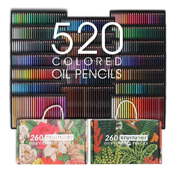 520-color Colored Oil Pencils Set Color Pencil Gift Box Packaging Art Painting Oily Hand-painted Colored Lead Art Supplies Gift 1