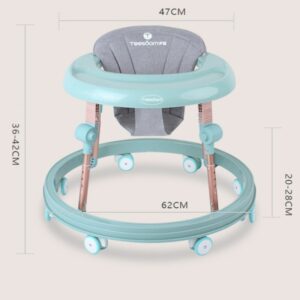 Baby Walker Toddler Universal Wheel Scooter Adjustable Learning Anti Rollover Correction Leg Foldable Multi-Functional Seat Car 2