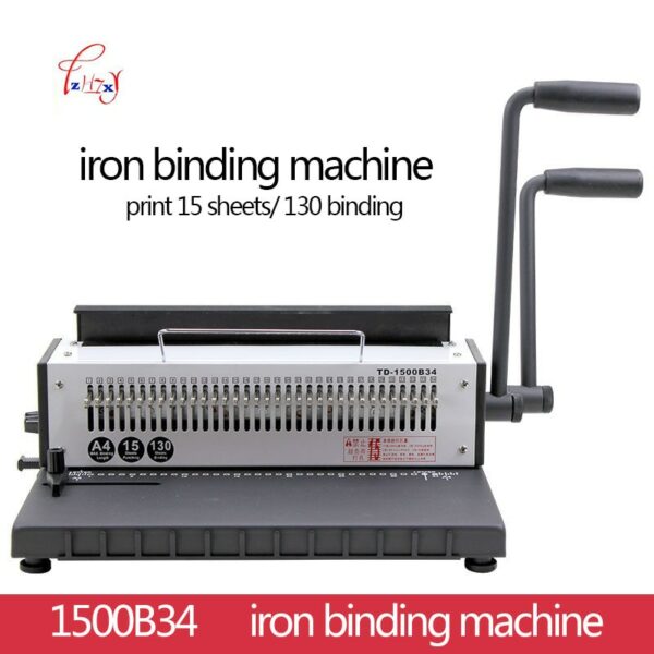 34Holes Manual Wire binding machine  Metal Spiral Wire Spool Binding Machine A4 Binder Puncher machine 1pc 2