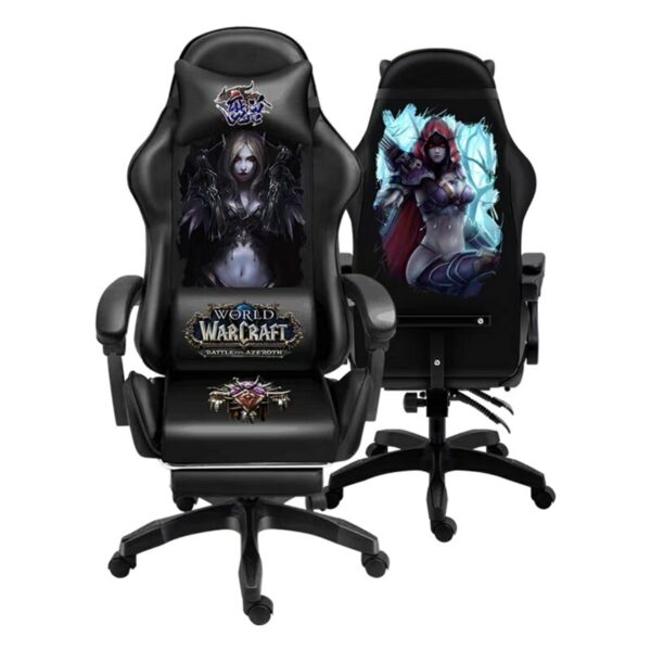 New Fashion black Wcg Gaming Chair Anchor Armchair Ergonomic Computer Chair Home Office Chairs Function Adjustable with Footrest 6