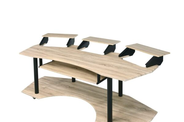 Eleazar Computer Desk, Natural Oak 92897 4