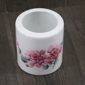 Ceramic Pen Holder Blossoms Rich Creative Home Decoration Brush Storage Tool Office Supplies Artist Pen Wash 11.5x10.5cm 2