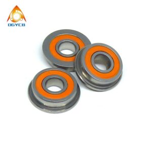 10pcs ABEC7 SF695 2RS 5x13x4 mm Stainless Flange Bearings 695 S695 F695 SF695 RS 2OS 3D Printers Flanged Mixed Ceramic Bearings 2