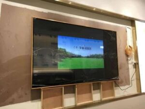 Gold color frame/shell 42 55 58'' 60‘’ inch led TV television android smart wifi iptv DVB-T2 LED television TV 2