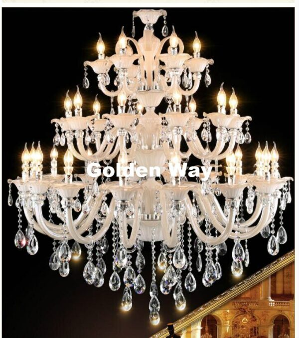 Free Shipping Modern Chandelier Living Room Hotel Double Layer Chandelier K9 Crystal Lights Luxury Chandelier Crystal Lighting 1