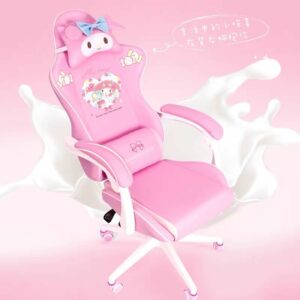 New high quality WCG gaming chair girls cute cartoon computer armchair office home swivel massage chair lifting adjustable chair 2