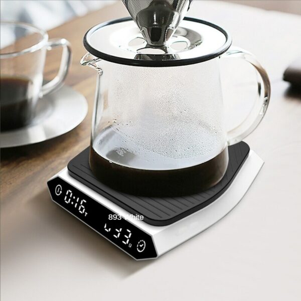 Y1 Black and White Bird Pour-over Coffee Scale Electronic Scale Household Weighing Timing Mini Kitchen Gram Measuring Scale 2