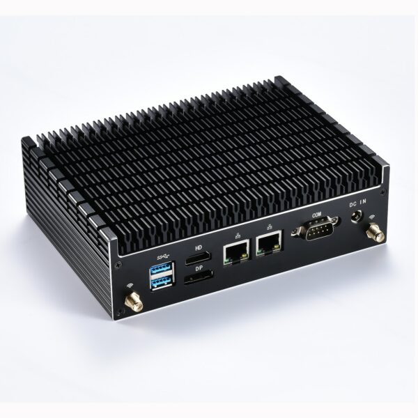 Mini PC Fanless Design intel core i5 core i7 Dual lan Dual 4K output Supoort windows 11 computer gaming industrial PC 2