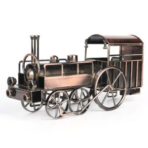 Retro Vintage Lron Steam Locomotive Model Craft Office Home Creative Decoration Ornament Miniature Desktop Art Ornaments Crafts 2