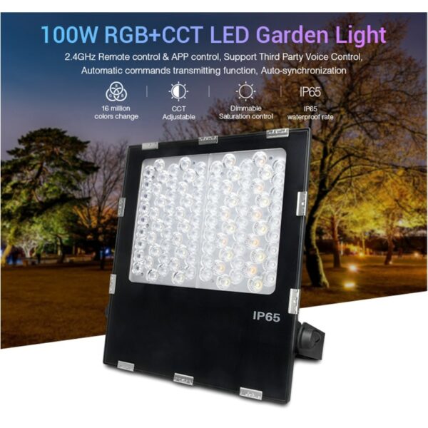 MIBOXER FUTC07 100W RGB + Color Temperature Landscape Light AC100~240V 2.4GHz RF APP Alexa Google Assistant Control 16M 1