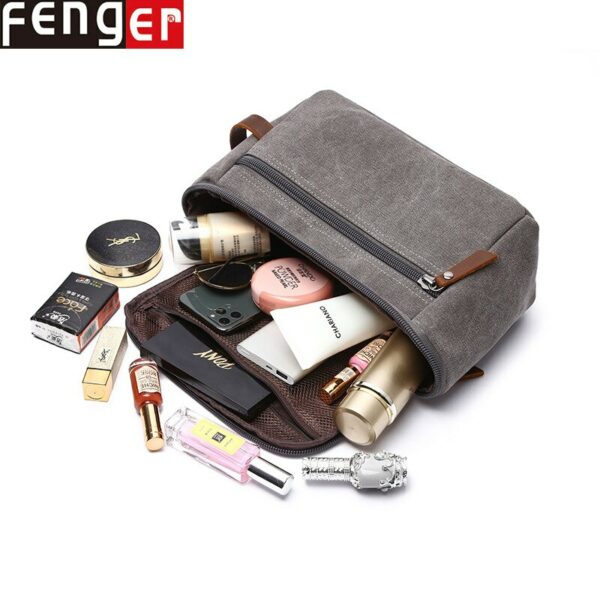 2022 NEW Men's multi-function Make-up Bag Fashion Travel Portable high-capacity Storage Wash Bag Cosmetic canvas Storage 3